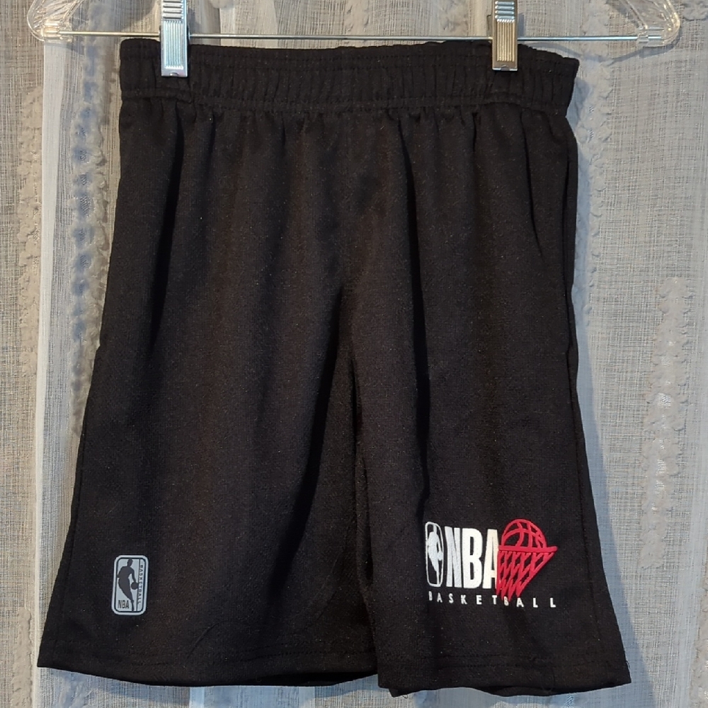 Boys NBA Black Athletic Shorts Size Med 10/12